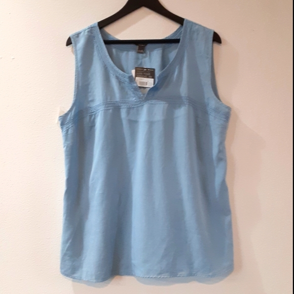 NEW Eddie Bauer XL Sleeveless Blue Top